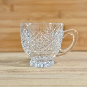 Clear Crystal Glass Coffee Mug